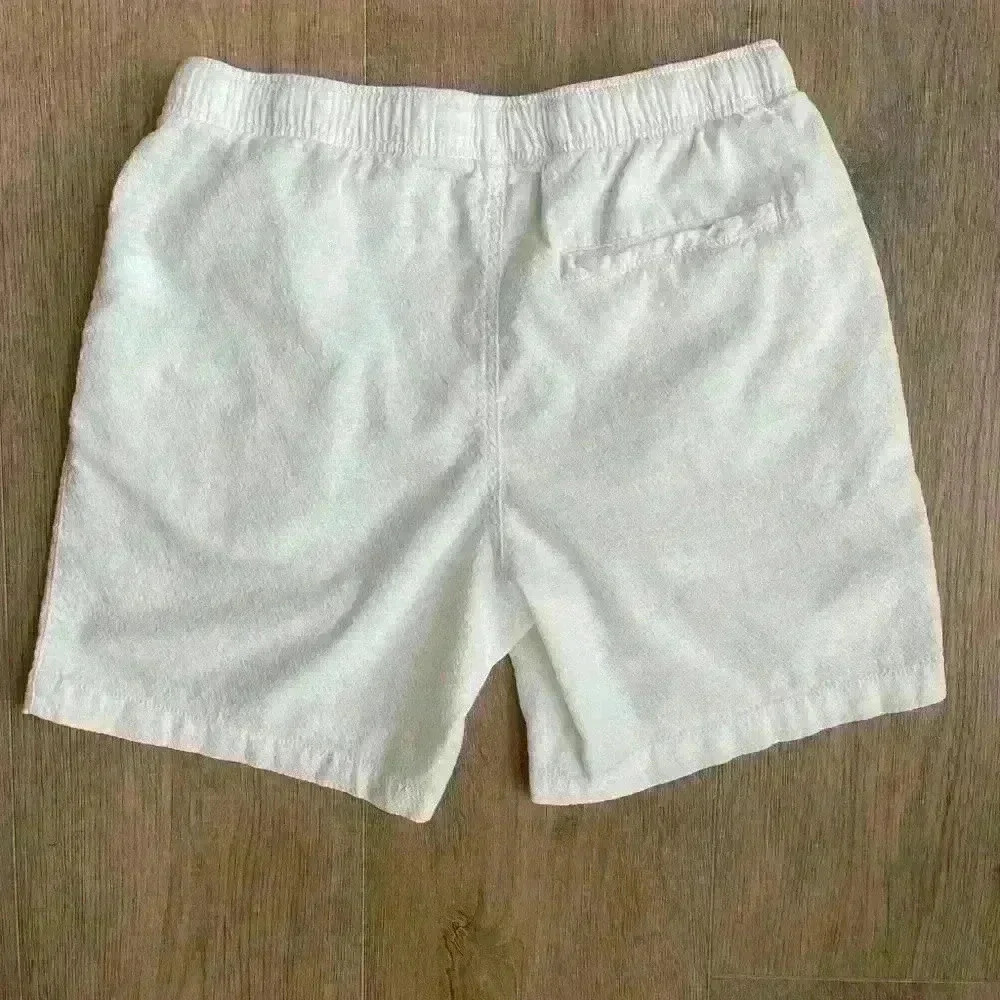 Old Navy Men’s Textured Jogger Shorts White New Without Tags Small - Picture 6 of 8